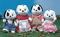 calico critters 1637 Dalmatian Dog Family 