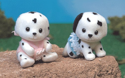  Calico Critters 1638 Dalmatian Dog Twins 