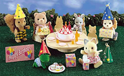  Calico Critters 1982 Birthday Party Set