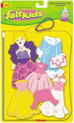 Story Pieces Glamorous Dress-Up  FeltBoard